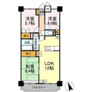3LDK 間取り図