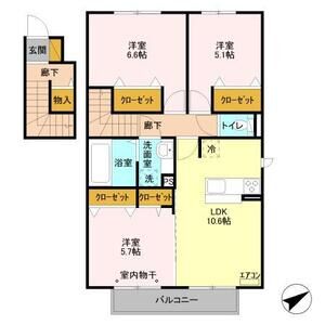 3LDK 間取り図