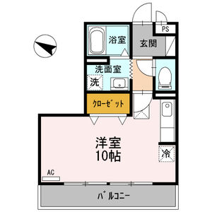ワンルーム 間取り図