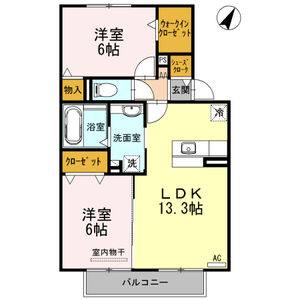 2LDK 間取り図