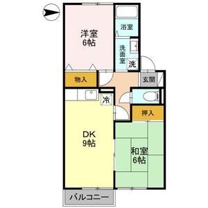 2DK 間取り図