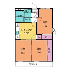 3LDK 間取り図