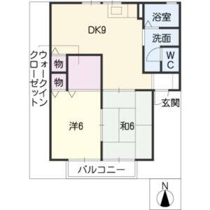 2DK 間取り図