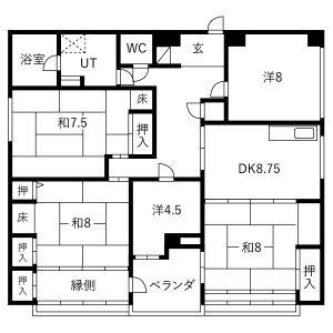 5DK 間取り図