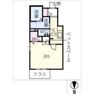 1K 間取り図