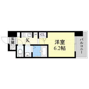 1K 間取り図
