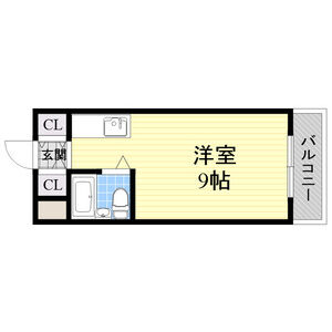 ワンルーム 間取り図