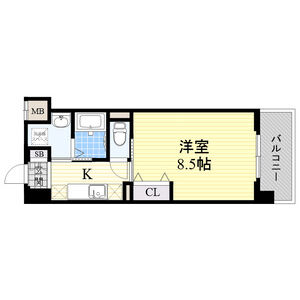 1K 間取り図