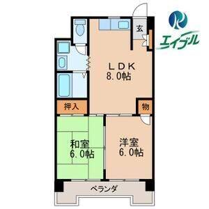 2LDK 間取り図