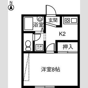 1K 間取り図