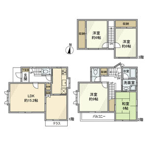 4LDK 間取り図