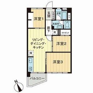 3LDK 間取り図