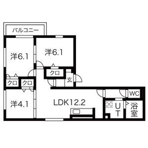 3LDK 間取り図