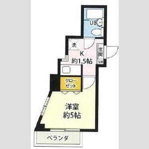 1K 間取り図