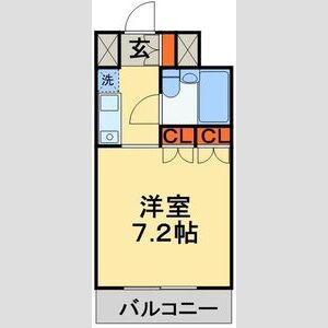 1K 間取り図