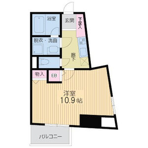 1K 間取り図