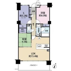 2LDK 間取り図