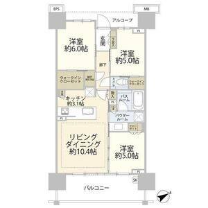 3LDK 間取り図