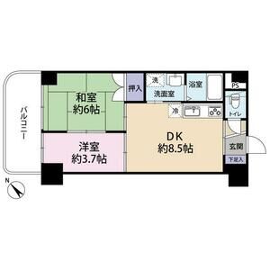 2DK 間取り図