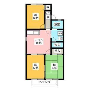 3DK 間取り図