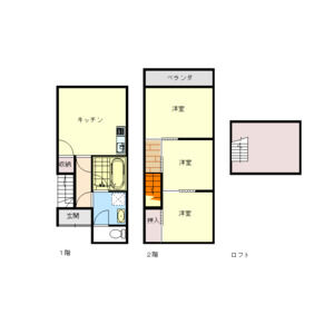 3LDK 間取り図