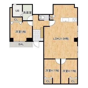 3LDK 間取り図