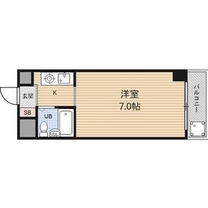 1K 間取り図