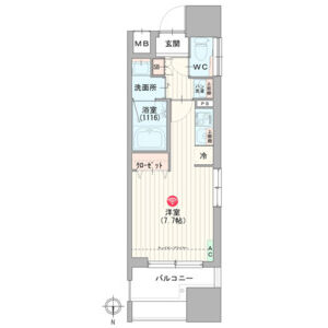 ワンルーム 間取り図