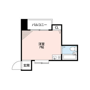 ワンルーム 間取り図