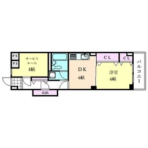 1DK 間取り図