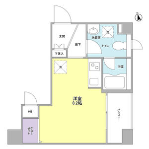 ワンルーム 間取り図