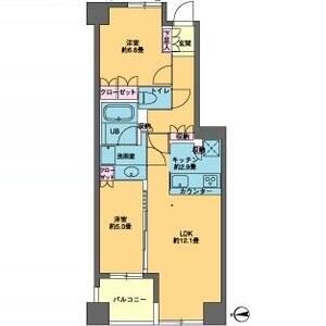 2LDK 間取り図
