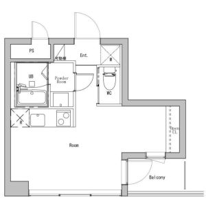 ワンルーム 間取り図