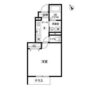 1K 間取り図