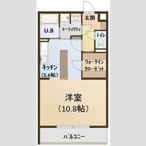 ワンルーム 間取り図