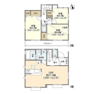 3LDK 間取り図