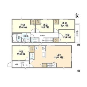 5LDK 間取り図