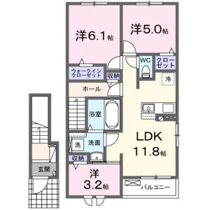 3LDK 間取り図