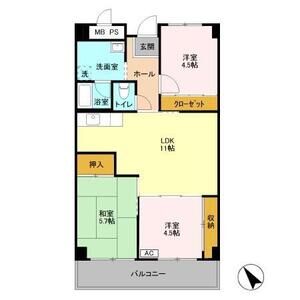 3LDK 間取り図