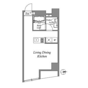 ワンルーム 間取り図