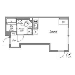 ワンルーム 間取り図