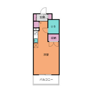 ワンルーム 間取り図