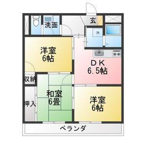 3DK 間取り図