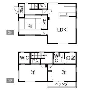 3LDK 間取り図
