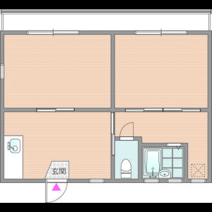 2DK 間取り図