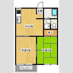 2DK 間取り図