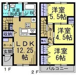 3LDK 間取り図
