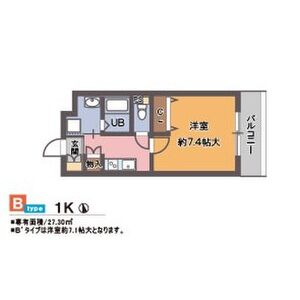 1K 間取り図