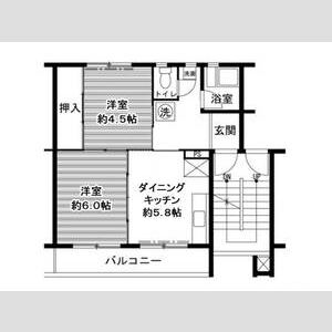 2DK 間取り図