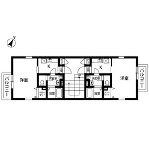 1K 間取り図